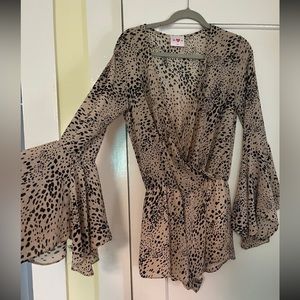 Leopard Print Romper
